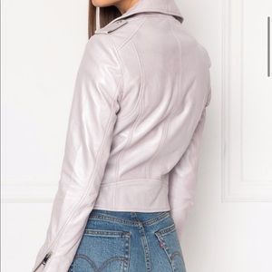 Lamarque Donna metallic  leather jacket
